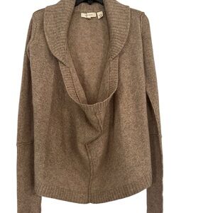 Inhabit Tan V-Neck Sweater